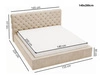 Polsterbett mit Bettkasten und Lattenrost 140x200 Apollo Blau