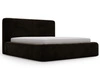 Polsterbett mit Bettkasten und Lattenrost 160x200 Amaro Schwarz