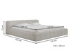 Polsterbett mit Bettkasten und Lattenrost 120x200 Lipari Blau