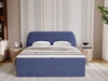 Boxspringbett mit Bettkasten 160x200 Bogota Dunkelblau