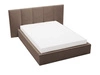 Polsterbett mit Bettkasten und Lattenrost 120x200 Lizbona Braun