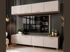 Wohnwand für das Wohnzimmer auf Goldenen Metallbeinen Noaé Kaschmir