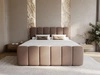 Boxspringbett mit Bettkasten 200x200 Cloud Braun