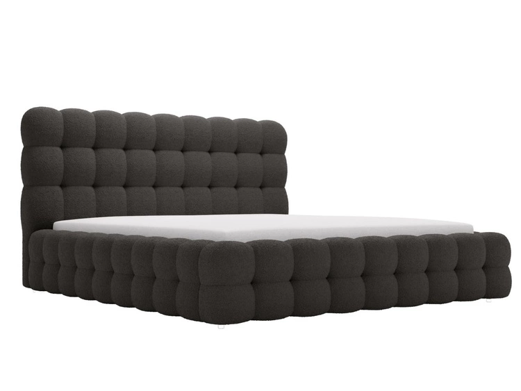 Polsterbett mit Bettkasten und Lattenrost 120x200 Twist Schwarz