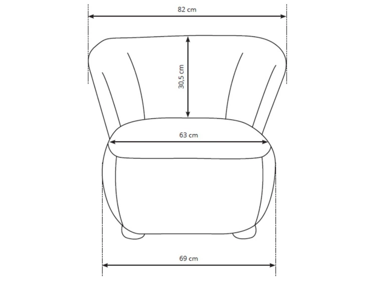 Wohnzimmersessel Silezio Creme