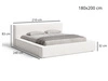 Polsterbett mit Bettkasten und Lattenrost 180x200 Mali Beige