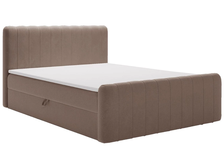 Boxspringbett mit Bettkasten 180x200 Osteno Braun