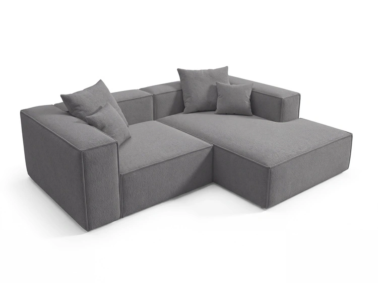 Ecksofa L Rechts Vellaro Dunkelgrau