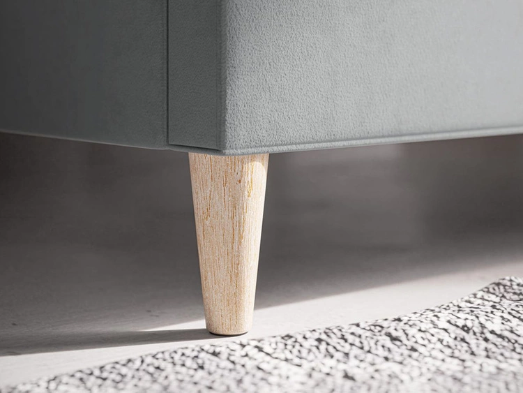 Polsterbett mit Lattenrost 140x200 Luxe Grau