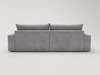 Ecksofa L-Form mit Schlaffunktion und Bettkasten Havi Links Grau