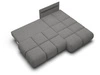 Ecksofa mit Schlaffunktion und Bettkasten Rechts Milet Grau