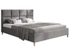 Polsterbett mit Lattenrost 140x200 Luxe Hellgrau