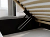 Polsterbett mit Bettkasten und Lattenrost 180x200 Modo Grau