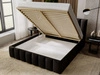 Polsterbett mit Bettkasten und Lattenrost 140x200 Neos Schwarz