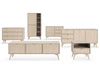 Kommode mit drei Schubladen Modena Beige