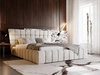 Polsterbett mit Bettkasten und Lattenrost 180x200 Paris Beige