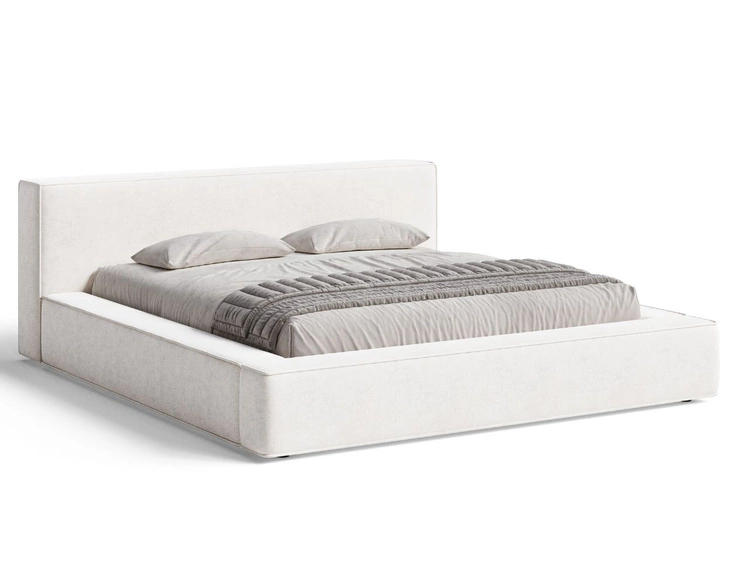 Polsterbett mit Bettkasten und Lattenrost 180x200 Mali Creme