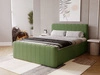 Boxspringbett mit Bettkasten 140x200 Osteno Grün