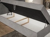 Boxspringbett mit Bettkasten 140x200 Hera Grau