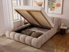 Polsterbett mit Bettkasten und Lattenrost 120x200 Doria Beige