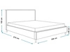 Polsterbett mit Lattenrost 160x200 Grenada Grau