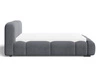 Polsterbett mit Bettkasten und Lattenrost 160x200 Aubi Dunkelgrau