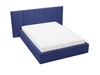 Polsterbett mit Bettkasten und Lattenrost 180x200 Lizbona Dunkelblau