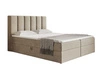 Boxspringbett mit Bettkasten 180x200 Cascada Beige