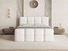 Boxspringbett mit Bettkasten 140x200 Rivon Creme