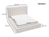 Polsterbett mit Bettkasten und Lattenrost 120x200 Rotto Hellgrau