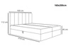 Boxspringbett mit Bettkasten 160x200 Cascada Dunkelblau