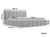 Polsterbett Ohne Bettkasten mit Lattenrost 180x200 Cloud Anthrazit