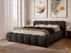 Polsterbett mit Bettkasten und Lattenrost 140x200 Doria Schwarz