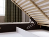 Polsterbett mit Bettkasten und Lattenrost 140x200 Orio Beige