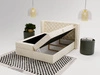 Boxspringbett mit Bettkasten 120x200 Lion Creme