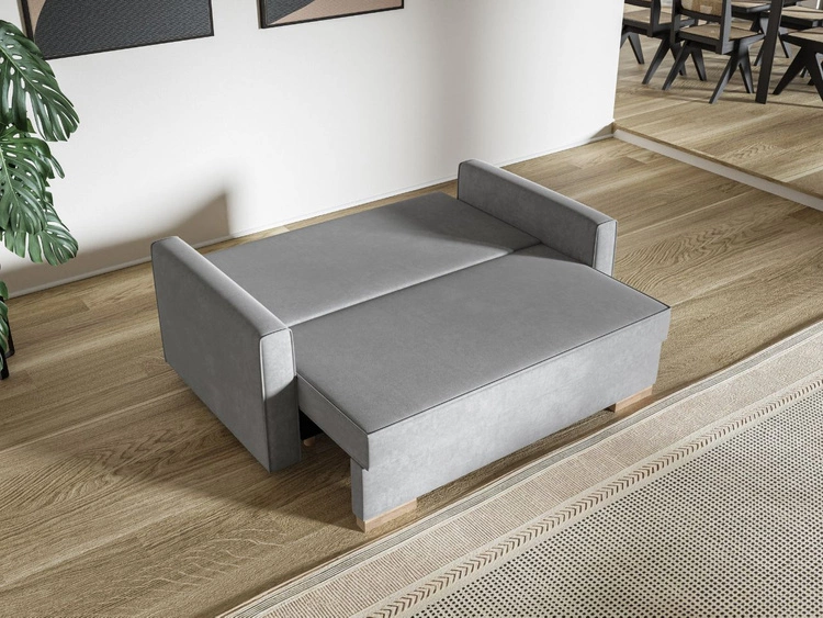 Schlafsofa mit Bettfunktion und Bettkasten Pori Beige
