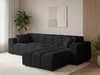 Ecksofa L-Form Rechts Moderne Ecksofa Loopo Schwarz