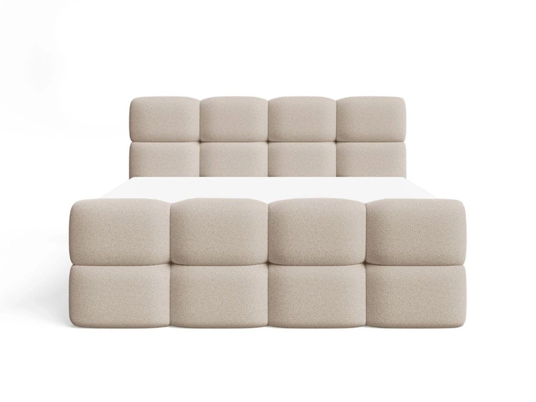 Boxspringbett mit Bettkasten 180x200 Rivon Beige