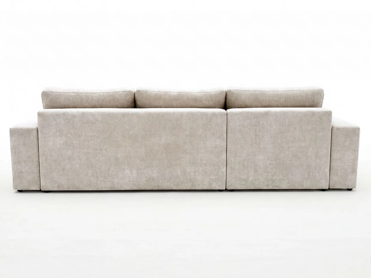 Ecksofa L-Form fürs Wohnzimmer Nesto Links Beige