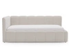 Jugendbett Einzelbett mit Bettkasten und Lattenrost 90x200 Cloud One Beige Bouclé-Stoff 