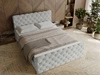 Boxspringbett mit Bettkasten 120x200 Lunaris Hellgrau