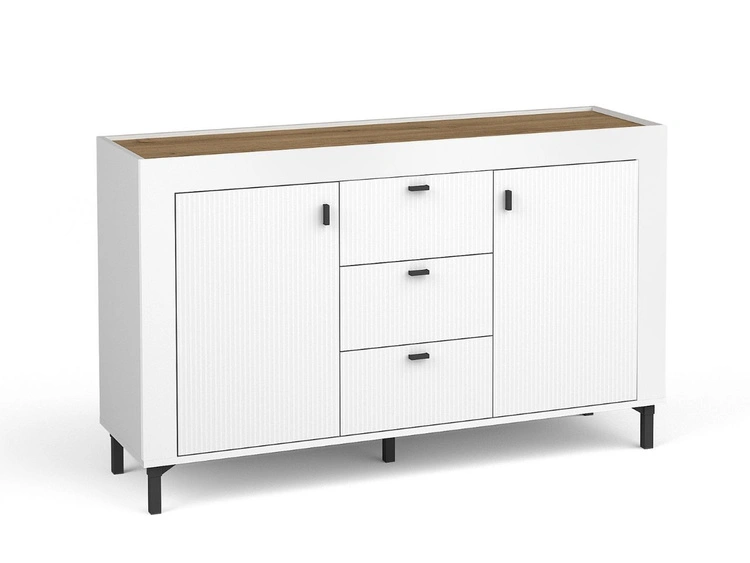 Wohnzimmermöbelset Messina Weiß