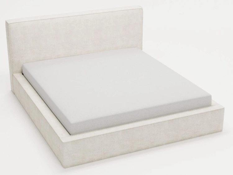 Polsterbett mit Bettkasten und Lattenrost 200x200 Monaco Creme