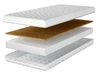 Schaumstoffmatratze mit Kokosmatte und abnehmbarem Bezug Tomi 10 140x200