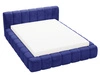 Polsterbett mit Bettkasten und Lattenrost 120x200 Ibiza Dunkelblau