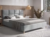 Polsterbett mit Lattenrost 120x200 Luxe Grau