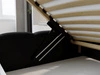 Polsterbett mit Bettkasten und Lattenrost 160x200 Modo Schwarz