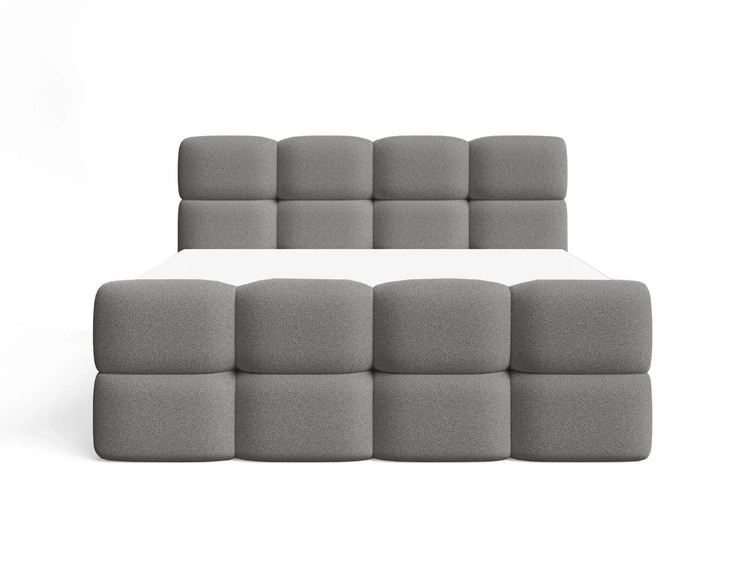 Boxspringbett mit Bettkasten 120x200 Rivon Grau