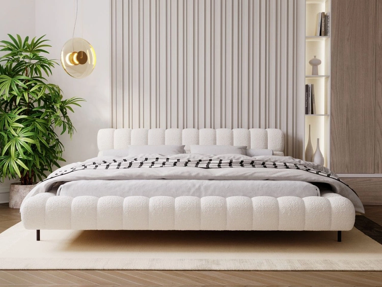 Polsterbett mit Lattenrost 140x200 Imagine Beige