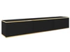 TV-Lowboard Hänge mit Türen 175 cm Diolo Schwarz mit glatter Front